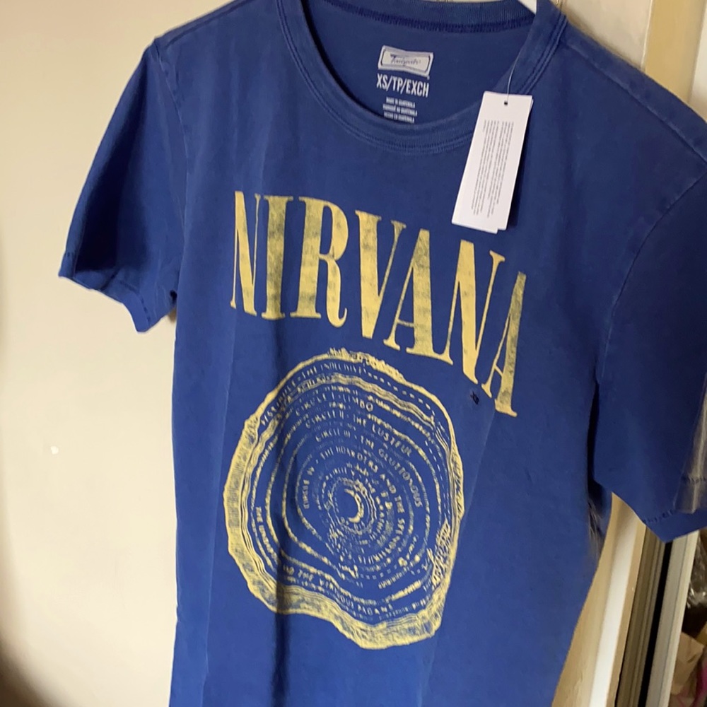 Nirvana blue t-shirt